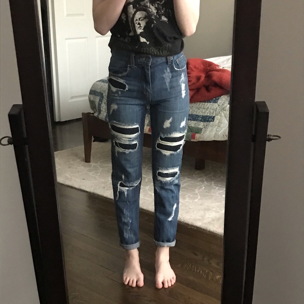 Carmar Blue Distressed Relaxed Fit Jeans